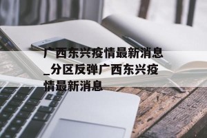 广西东兴疫情最新消息_分区反弹广西东兴疫情最新消息