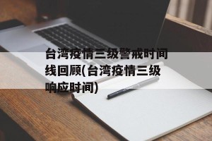 台湾疫情三级警戒时间线回顾(台湾疫情三级响应时间)
